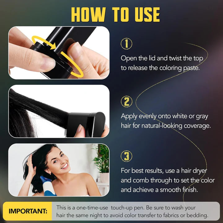 Water And Sweat Proof Hair Comb Dye