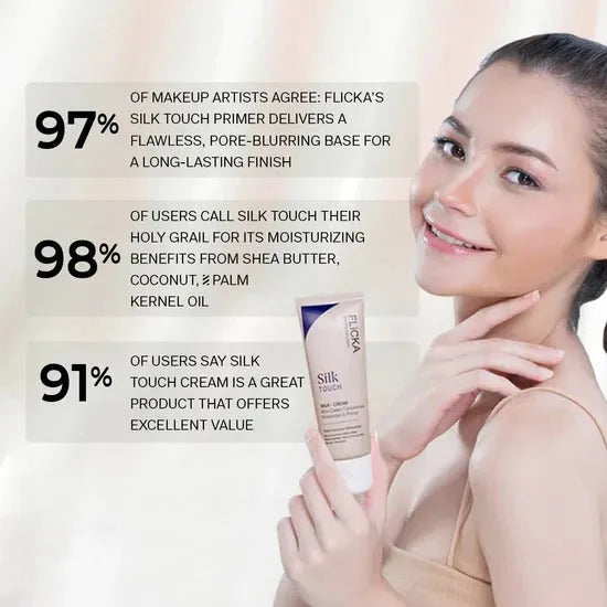 Flicka Silk Touch - 3 in 1 Moisturizer, Primer & Sunscreen for Face
